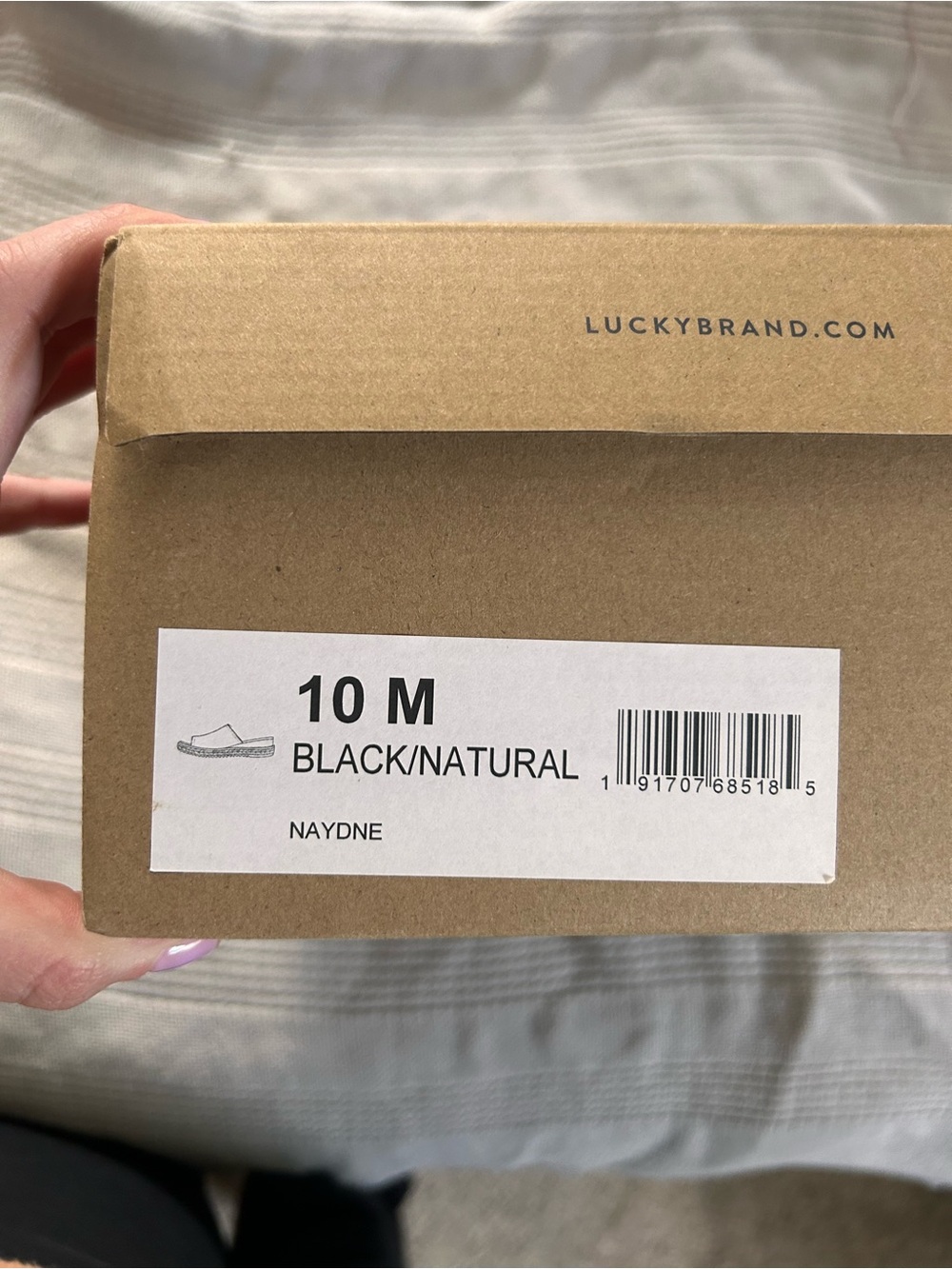 Lucky Brand Black Espadrille Slide Sandals - Picture 4 of 4